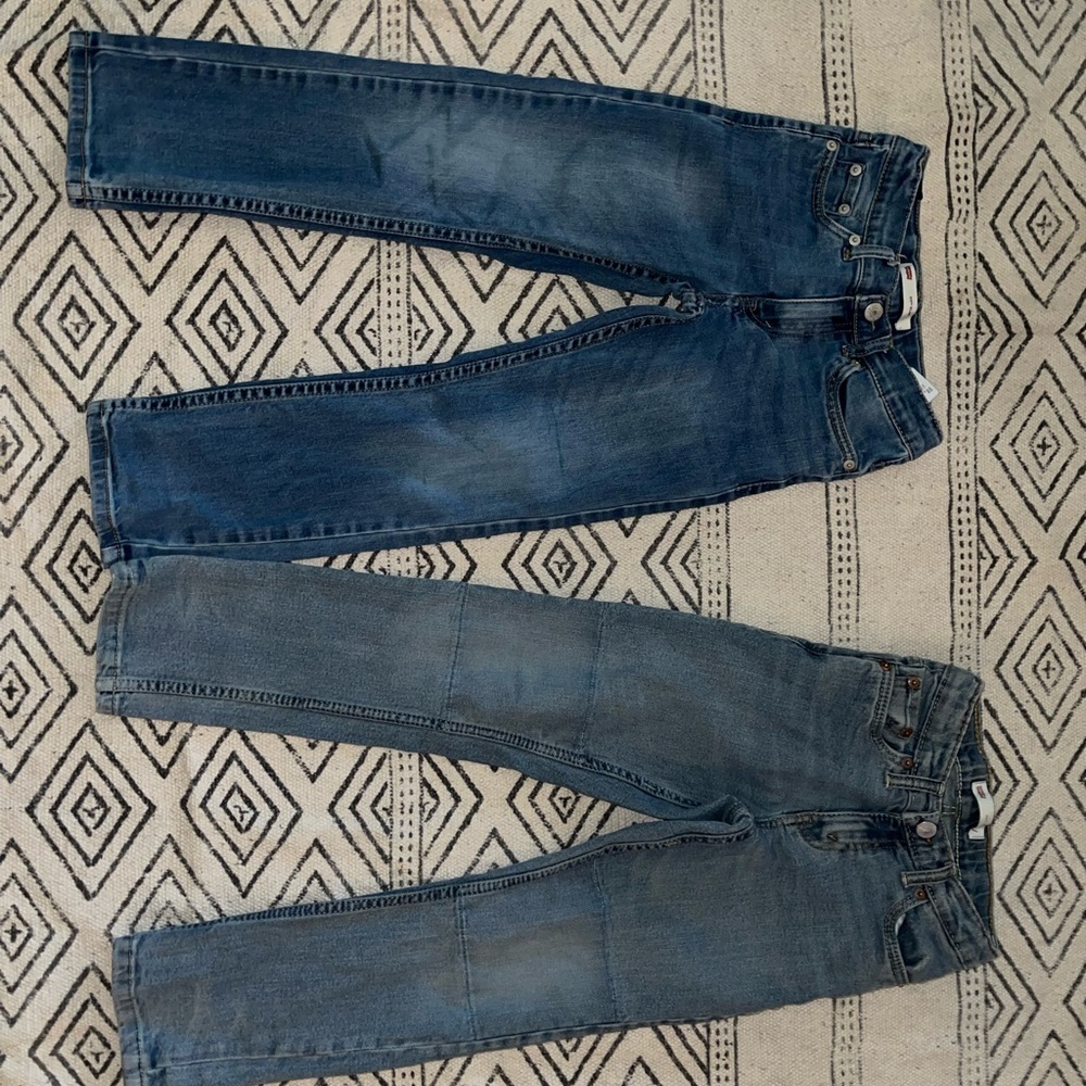 Levi's boys size 7 jeans two pairs